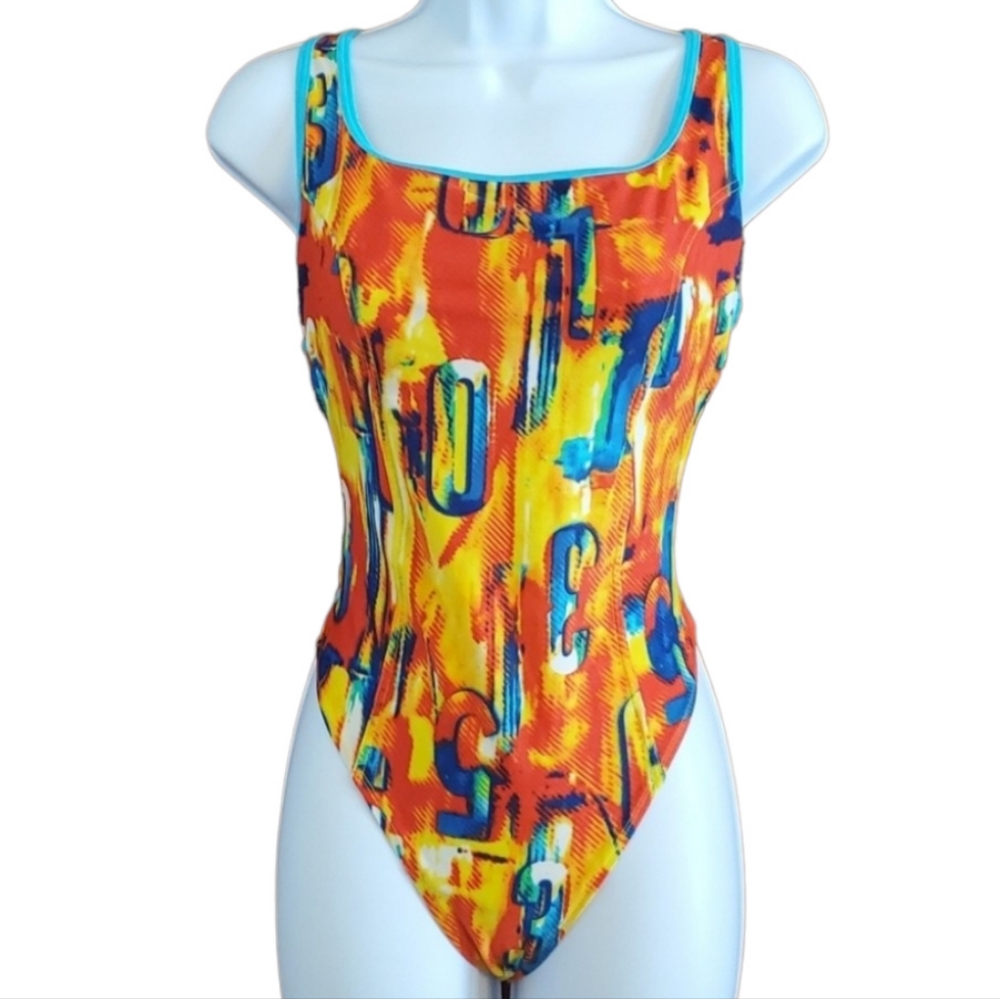 Victoria's Secret Colorful Numbers Racerback One Piece